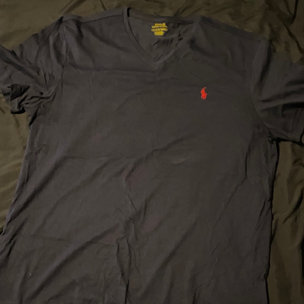 Polo Ralph Lauren Dark Blue Tee with Red Logo